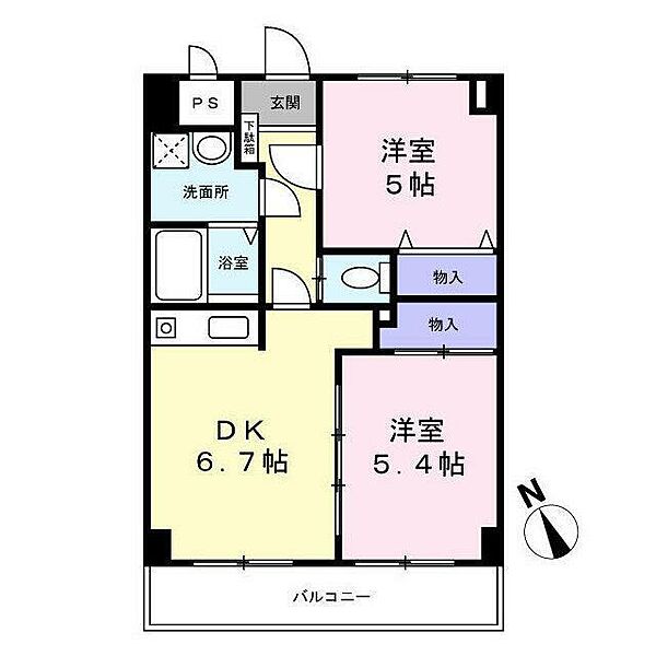 ベルデュール宮前平 308｜神奈川県川崎市宮前区土橋２丁目(賃貸マンション2DK・3階・44.46㎡)の写真 その2