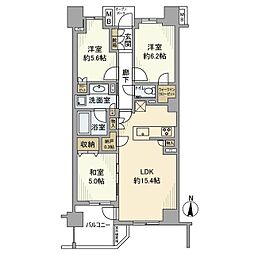 プラウド桜台 3LDKの間取図画像