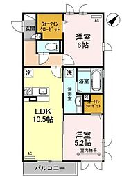 間取図画像 2LDK