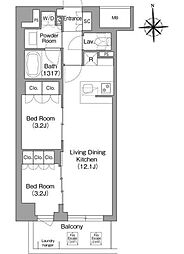 間取図画像 2LDK