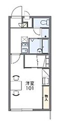 東急田園都市線 南町田グランベリーパーク駅 徒歩24分の賃貸アパート 2階1Kの間取り