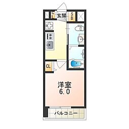 Osaka Metro中央線 弁天町駅 徒歩7分の賃貸マンション 1階1Kの間取り