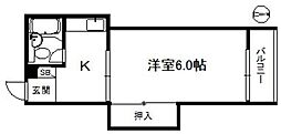 マイコーポ愛宕 1Kの間取図画像
