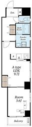 月島輝夜 1LDKの間取図画像