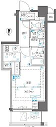ズーム錦糸町 9階1Kの間取り