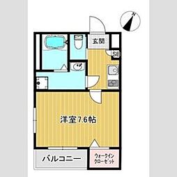 阪急神戸本線 春日野道駅 徒歩7分の賃貸アパート 3階1Kの間取り