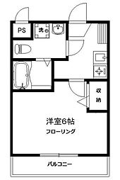 JCStreet鶴瀬 1Kの間取図画像