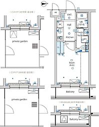 エストゥルース亀有 1階1Kの間取り