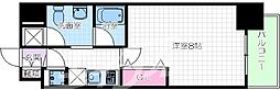 アプリーレ京町堀 1Kの間取図画像
