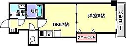 HillsTCS 1DKの間取図画像