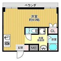 レガーレ長居公園 ワンルームの間取図画像