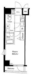 メインステージ高円寺 1Kの間取図画像