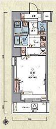 LIVCITY両国参番館 1Kの間取図画像
