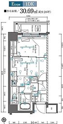 MAXIV府中 AZ 5階1DKの間取り