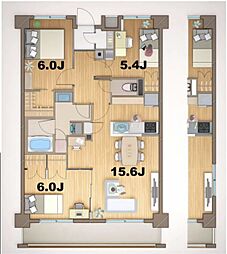 ステラメゾン田端 3階3LDKの間取り