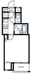 ビバリーホームズ中延2 1Kの間取図画像