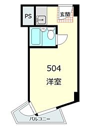 インペリアル御茶の水 ワンルームの間取図画像