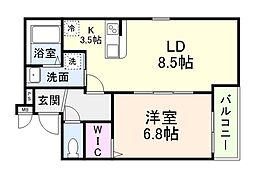 間取図画像 1LDK