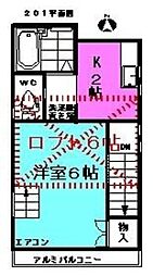 間取図画像 1K