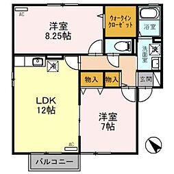 間取図画像 2LDK