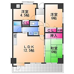 エスピア井出 3LDKの間取図画像