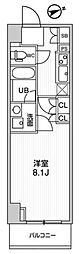 ALTERNAOTSUKA 1Kの間取図画像