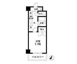 メゾンキムラＩＩ 4階1Kの間取り