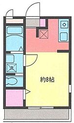 スカイマンション 1Kの間取図画像