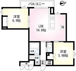 MGPLAZA 2LDKの間取図画像