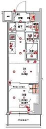 ハーモニーレジデンス山手サウス大塚 1DKの間取図画像