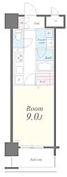 アコリエンテ 1Kの間取図画像