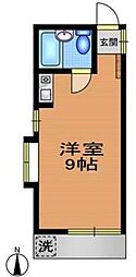 光コーポラス2 ワンルームの間取図画像