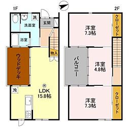 JR紀勢本線 宮前駅 徒歩30分の賃貸テラスハウス