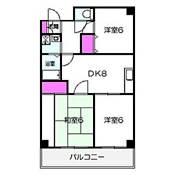 間取図画像 3DK