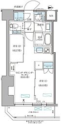 パークアクシス住吉ガーデンスクエア 2LDKの間取図画像