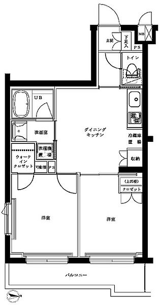 同じ建物の物件間取り写真 - ID:213102496004