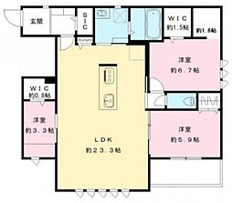 東葉高速鉄道 飯山満駅 徒歩5分の賃貸アパート 3階3SLDKの間取り