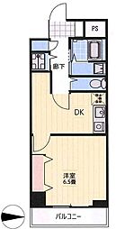 ニューハイツ八丁堀 4階1DKの間取り