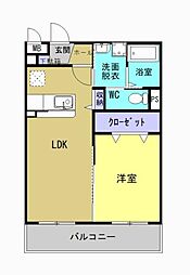 間取図画像 1LDK