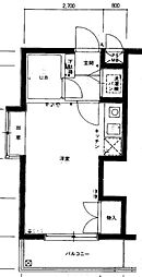 日神パレス桜上水 ワンルームの間取図画像