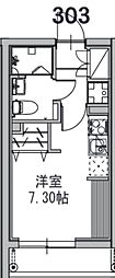 市川市香取2丁目マンション ワンルームの間取図画像