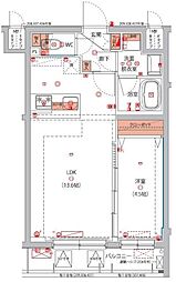東京八広THESKYレジデンス 1LDKの間取図画像