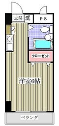 ベルハイム東大宮 ワンルームの間取図画像