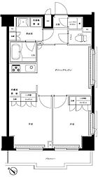 ルーブル多摩川南六郷 2DKの間取図画像