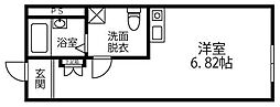 ミ・カサミイサ星川 ワンルームの間取図画像