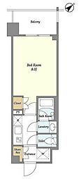 BLUROCKHIGASHI-KANAGAWA 1Kの間取図画像