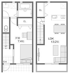 Mercure Court 1LDKの間取図画像