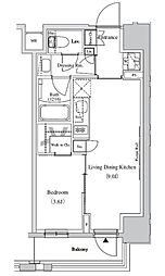 ザ・パークハビオ蕨 1LDKの間取図画像