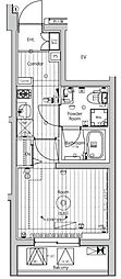メイクスアート桜木町 1Kの間取図画像