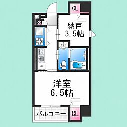 ディアコート宿屋町 2Kの間取図画像